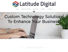 Tablet Screenshot of latitudedigital.com